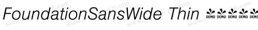 FoundationSansWide Thin 语言英文字体转换